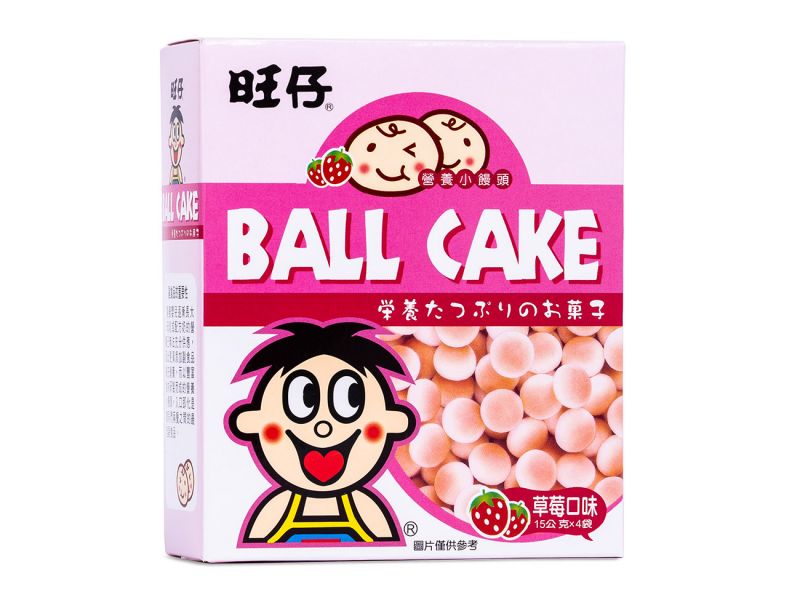 Click Here To Enlarge This Photo Of Want Want Ball Cake &lpar;Strawberry&rpar; 旺仔 小饅頭 &lpar;草莓口味&rpar;