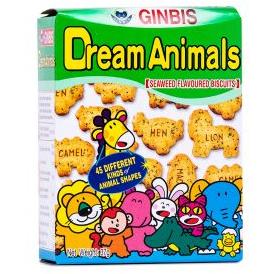 Ginbis Dream Animals Biscuits &lpar;Seaweed Flavour&rpar;