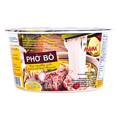Mama Pho Bo Rice Noodle Bowl &lpar;Artificial Beef Flavour&rpar;