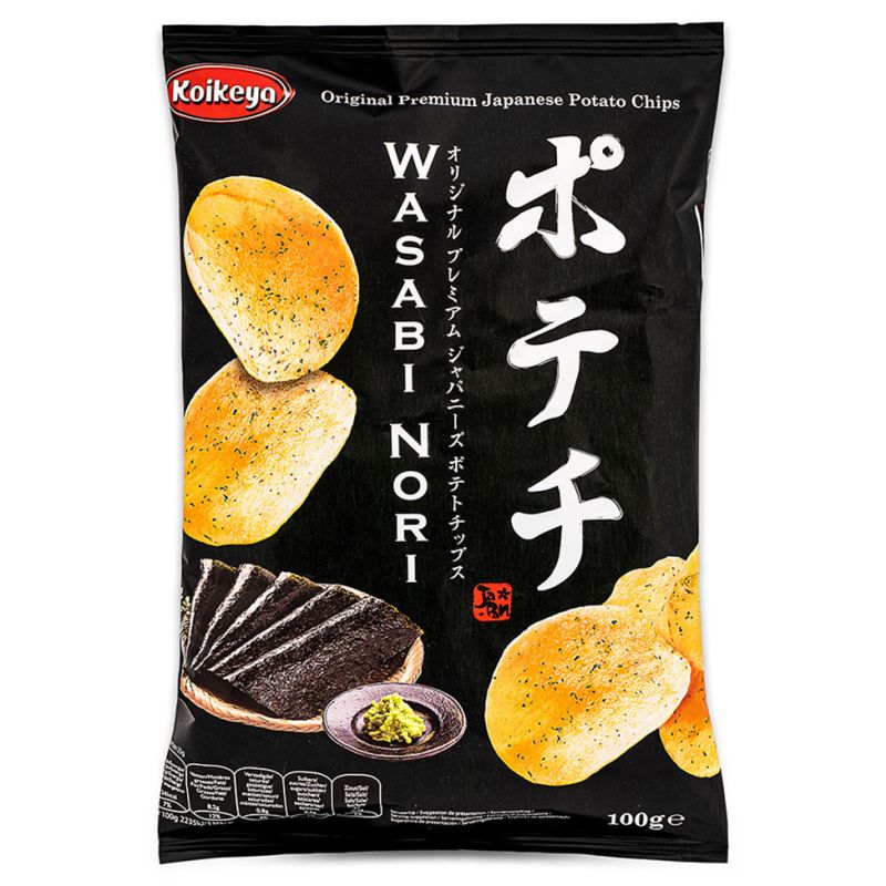 Click Here To Enlarge This Photo Of Koikeya Premium Japanese Potato Chips &lpar;Wasabi Nori&rpar;