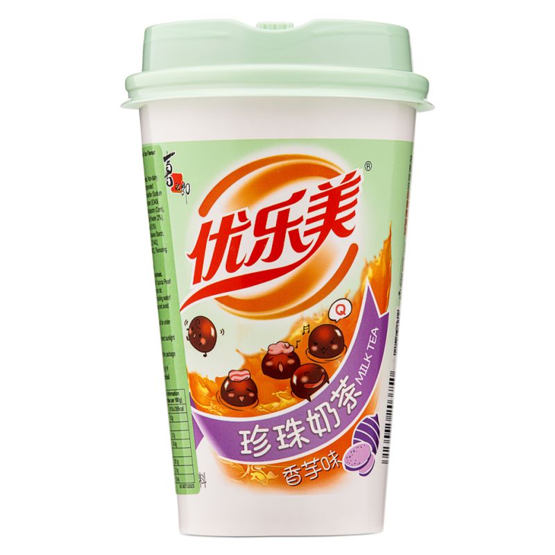 Click Here To Enlarge This Photo Of ST Instant Milk Tea Drink With Tapioca Pearl &lpar;Taro Flavour&rpar; 喜之郎 優樂美 珍珠奶茶 &lpar;芋頭味&rpar;