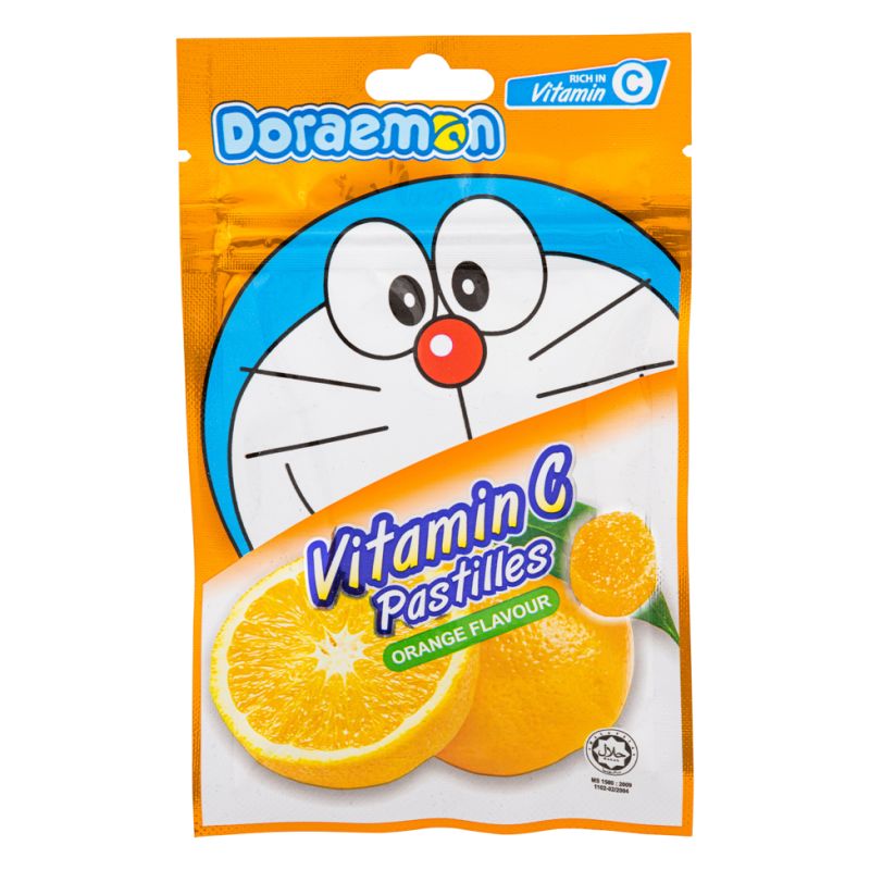 Click Here To Enlarge This Photo Of Big Foot Doraemon Vitamin C Pastilles &lpar;Orange Flavour&rpar;