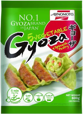 Click Here To Enlarge This Photo Of Ajinomoto 5 Vegetable &plus; Spinach Pastry Gyoza ギョーザ