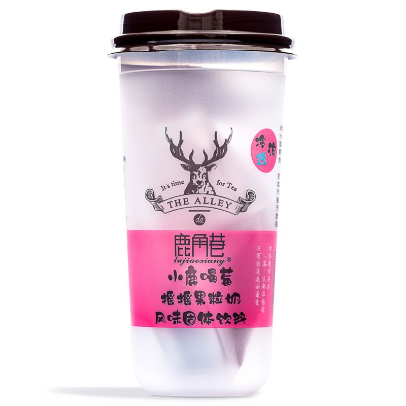 Click Here To Enlarge This Photo Of The Alley Strawberry Tea 鹿角巷 小鹿喝莓搖搖果粒奶