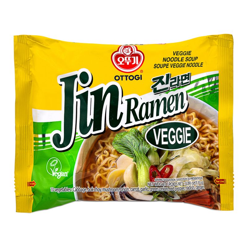 Click Here To Enlarge This Photo Of Ottogi Jin Ramen (Veggie) 진라면