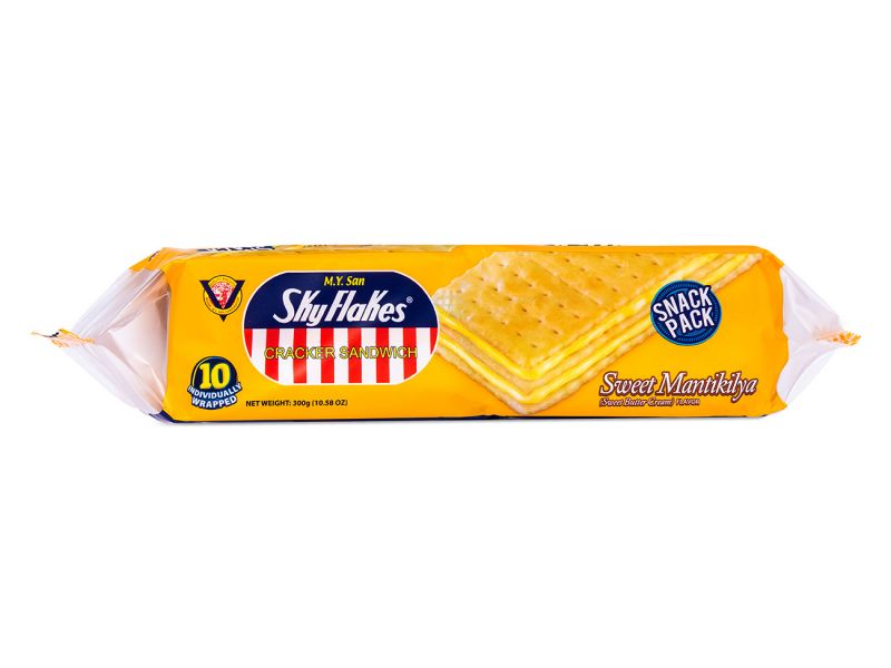 Click Here To Enlarge This Photo Of M&period;Y&period;San Sky Flakes Cracker Sandwich &lpar;Sweet Mantikilya Flavour&rpar;