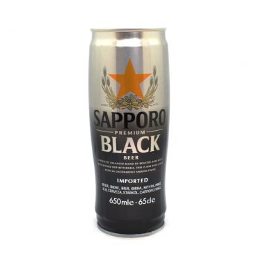 Click Here To Enlarge This Photo Of Sapporo Premium Black Beer (Can)
