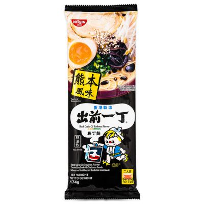 Nissin Demae Ramen &lpar;Black Garlic Oil Tonkotsu Flavour&rpar; 出前一丁 黑蒜油豬骨湯味棒丁麵