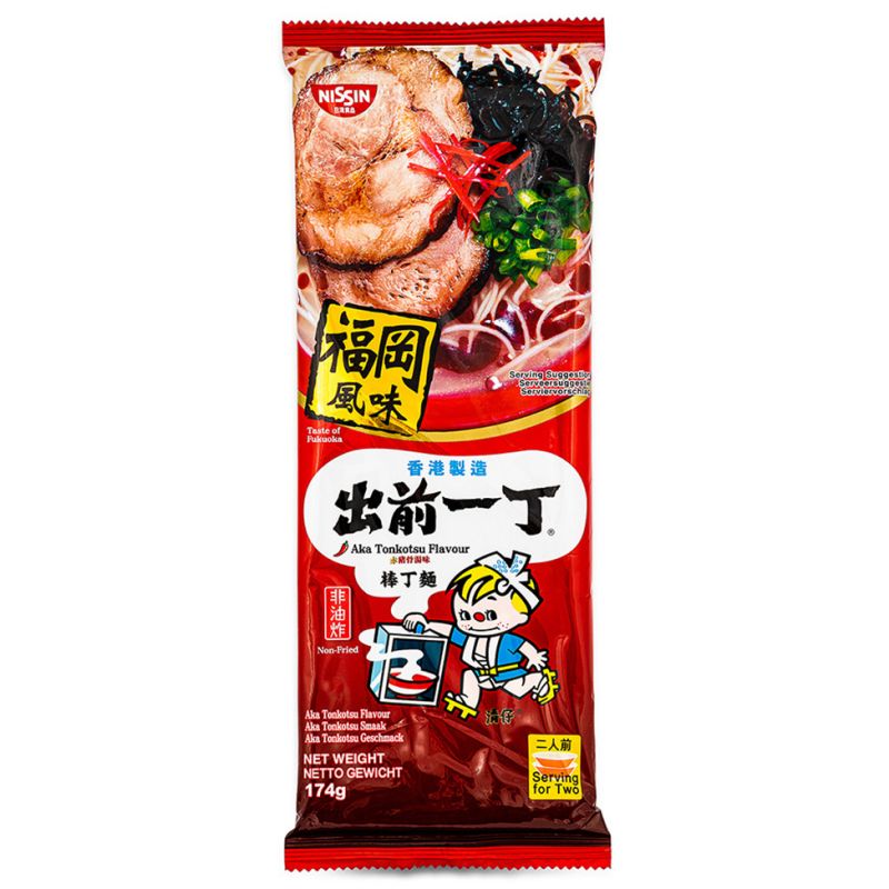 Click Here To Enlarge This Photo Of Nissin Demae Ramen &lpar;Aka Tonkotsu Flavour&rpar; 出前一丁 赤豬骨湯味棒丁麵