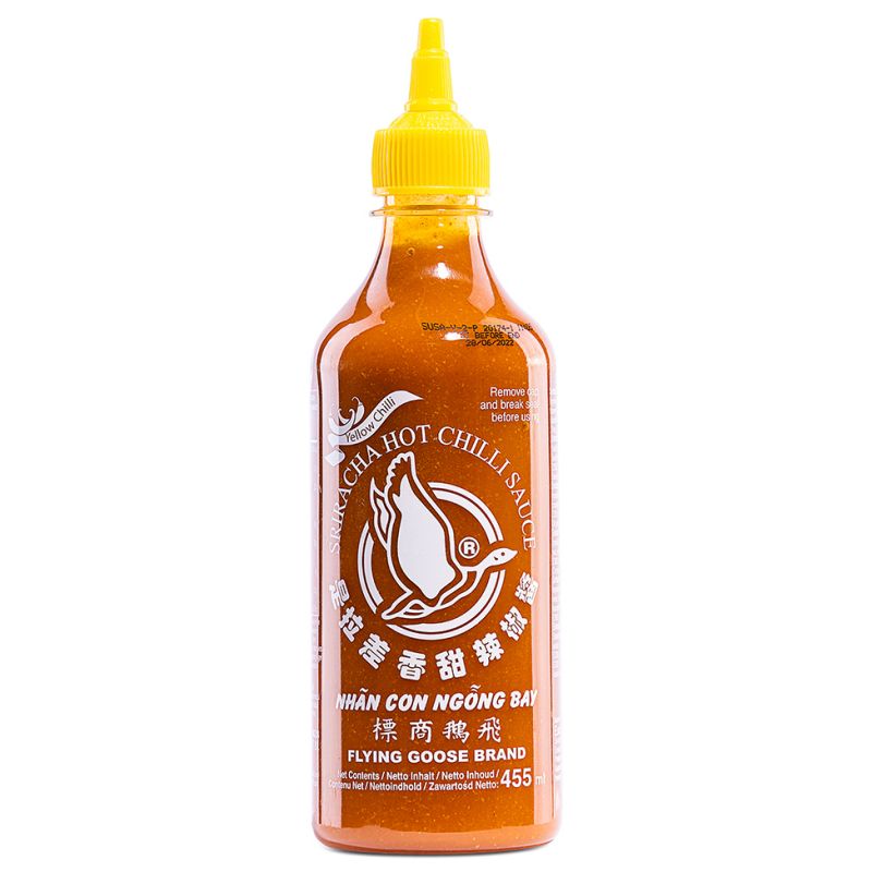 Click Here To Enlarge This Photo Of Flying Goose Sriracha Hot Chilli Sauce &lpar;Yellow Chilli&rpar; 飛鵝商標 是拉差香甜辣椒醬 &lpar;黃辣椒&rpar;