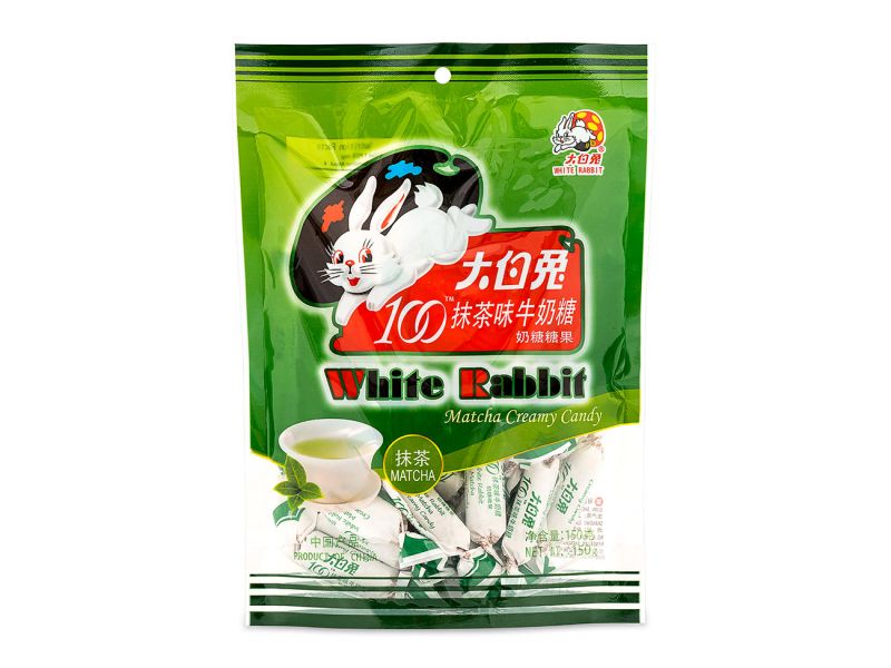 Click Here To Enlarge This Photo Of White Rabbit Matcha Creamy Candy 大白兔 抹茶味牛奶糖