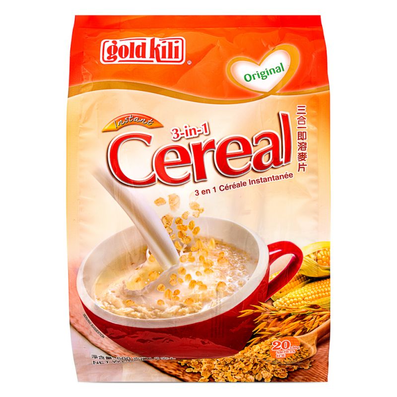 Click Here To Enlarge This Photo Of Gold Kili 3 in 1 Instant Cereal 金麒麟 即溶麥片