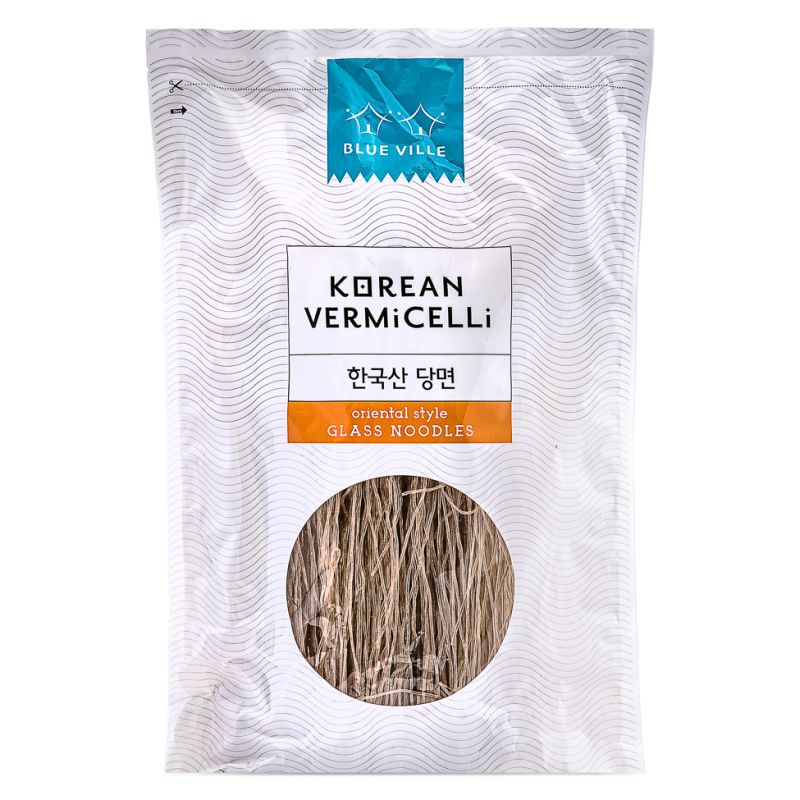 Click Here To Enlarge This Photo Of Blue Ville Korean Vermicelli Oriental Style Glass Noodle 한국산 당면