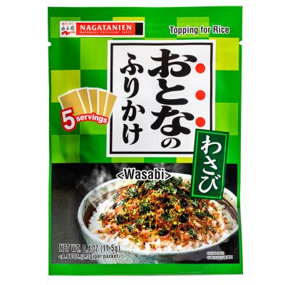 Nagatanien Topping for Rice Oton-ano Furikake &lpar;Wasabi&rpar; おとなのふりかけ &lpar;わさび&rpar; 