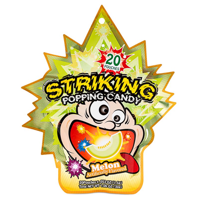 Click Here To Enlarge This Photo Of Striking Melon Popping Candy 索勁 蜜瓜味爆炸糖