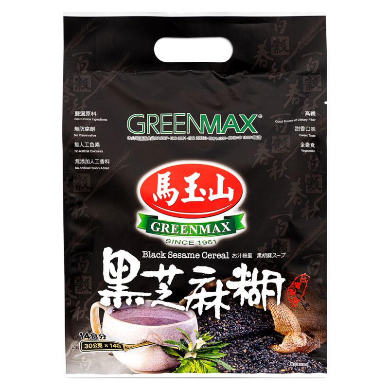 Click Here To Enlarge This Photo Of Greenmax Black Sesame Cereal 馬玉山 黑芝麻糊