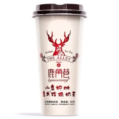 The Alley Peach Bubble Milk Tea 鹿角巷 小鹿好桃鹿丸珍珠奶茶