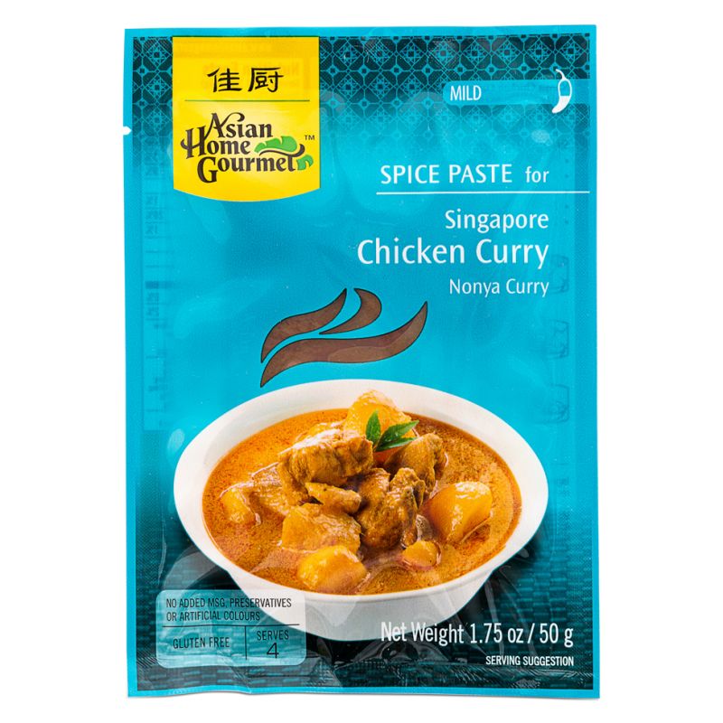 Click Here To Enlarge This Photo Of Asian Home Gourmet Spice Paste For Singapore Chicken Curry Nonya Curry &lpar;Mild&rpar;