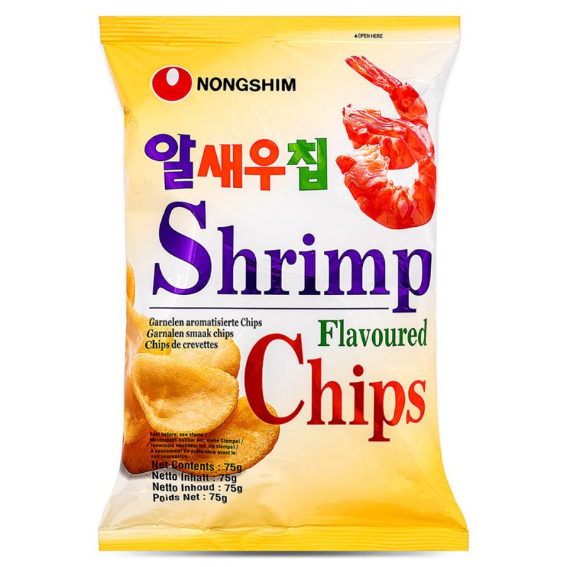 Click Here To Enlarge This Photo Of Nong Shim Shrimp Flavoured Chips 알새우칩