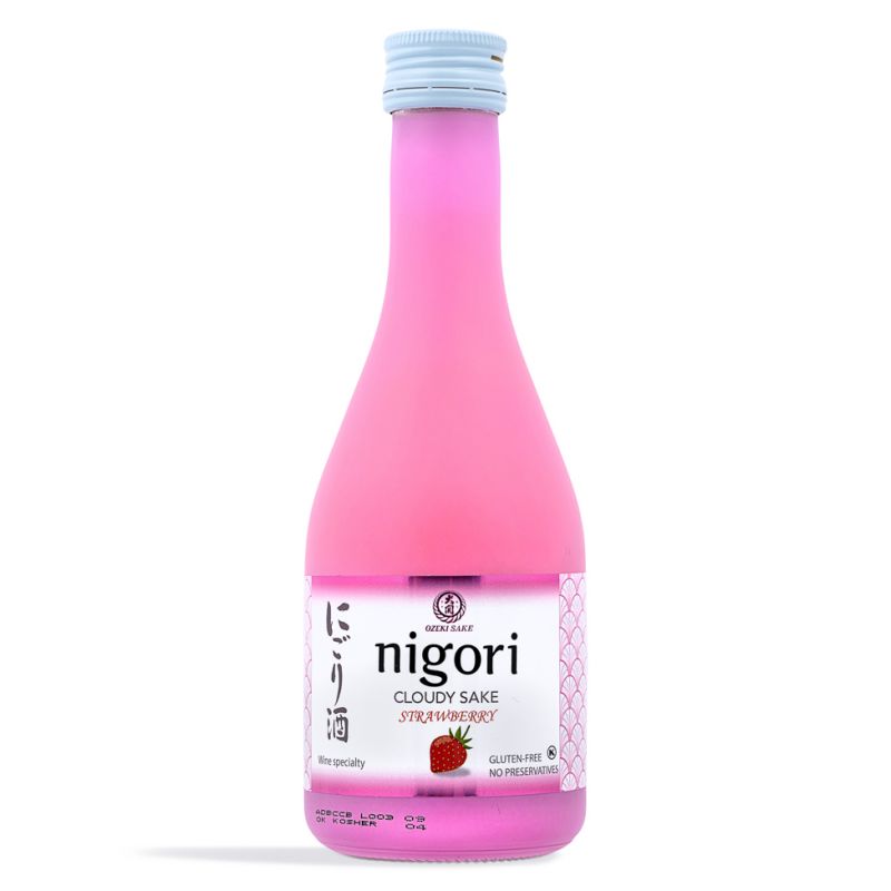 Click Here To Enlarge This Photo Of Ozeki Nigori Cloudy Sake &lpar;Strawberry&rpar; にごり酒