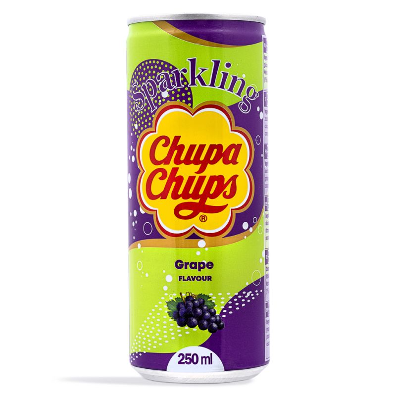 Click Here To Enlarge This Photo Of Chupa Chups Sparkling Soda Drink (Grape Flavour)