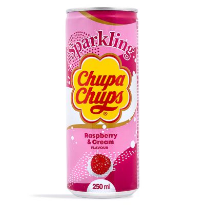 Chupa Chups Sparkling Soda Drink (Raspberry & Cream Flavour)