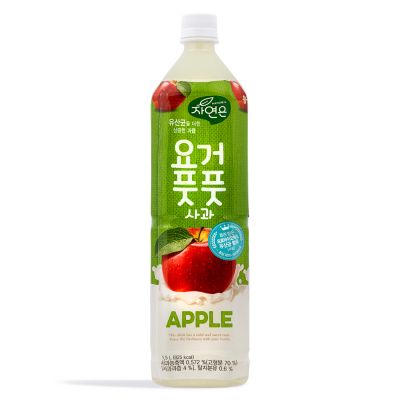 Woongjin Nature's Yogurt Apple Drink 요거 픗픗 사과 1&period;5L