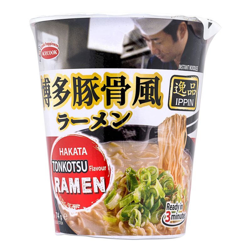 Click Here To Enlarge This Photo Of Acecook Ippin Hakata Tonkotsu Flavour Ramen Cup 逸品 博多豚骨風ラーメン