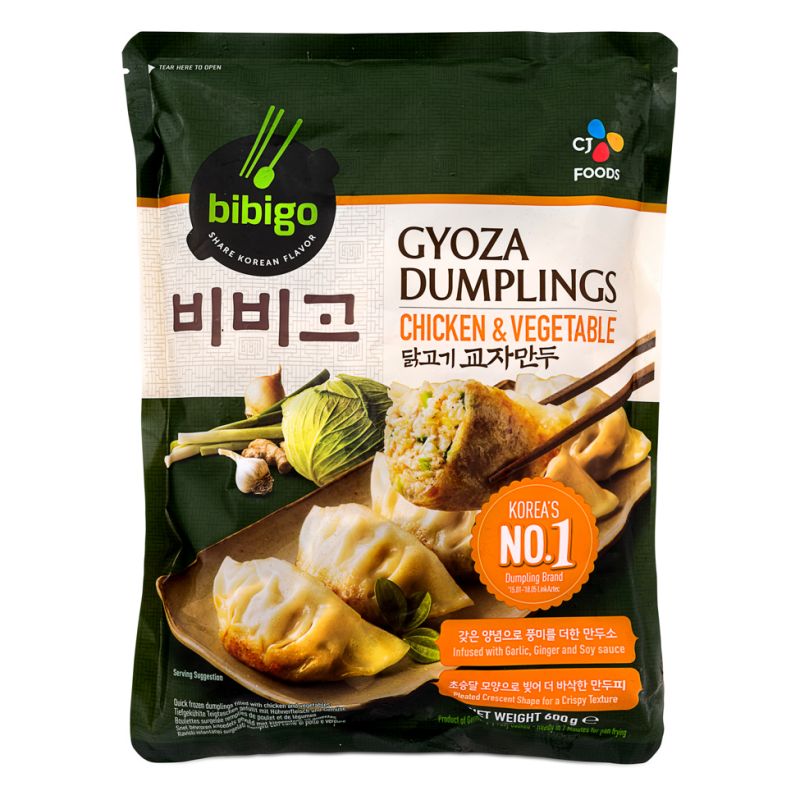 Click Here To Enlarge This Photo Of  CJ Bibigo Mandu Dumpling &lpar;Chicken & Vegetable&rpar; 닭고기 교자만두