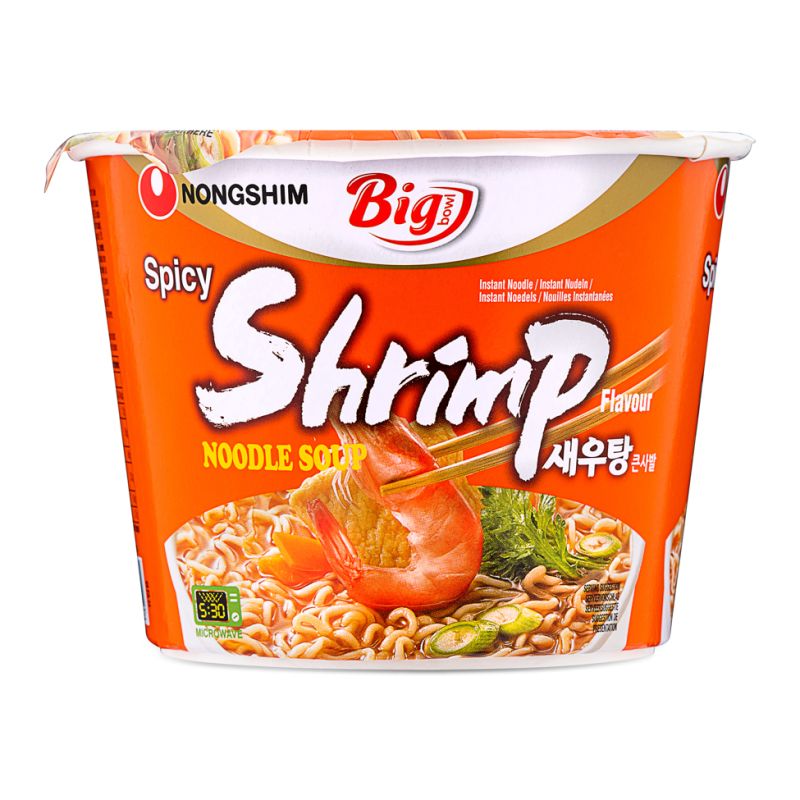 Click Here To Enlarge This Photo Of Nong Shim Big Bowl Spicy Shrimp Flavour Noodle Soup 새우탕 큰사발