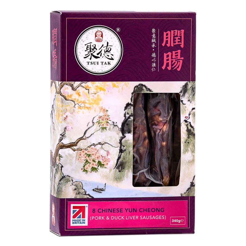 Click Here To Enlarge This Photo Of Tsui Tak 8 Chinese Yun Cheong &lpar;Pork & Duck Liver Sausages&rpar; 聚德 膶腸