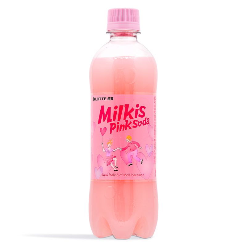 Click Here To Enlarge This Photo Of Lotte Milkis Pink Soda 밀키스 핑크소다