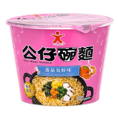 Doll Bowl Noodle &lpar;Tomato & Seafood Flavour&rpar; 公仔碗麵 &lpar;番茄海鮮味&rpar;