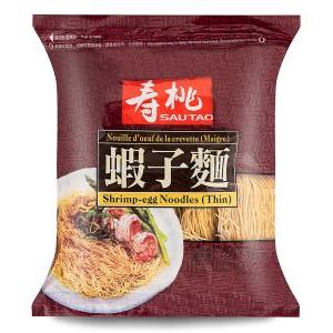 Sau Tao Shrimp Egg Noodle &lpar;Thin&rpar; 壽桃牌 蝦子幼麵