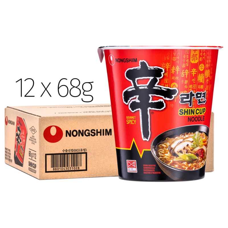 Click Here To Enlarge This Photo Of Nong Shim Shin Cup Noodle 農心 辛辣杯面 &lpar;68g x 12&rpar;
