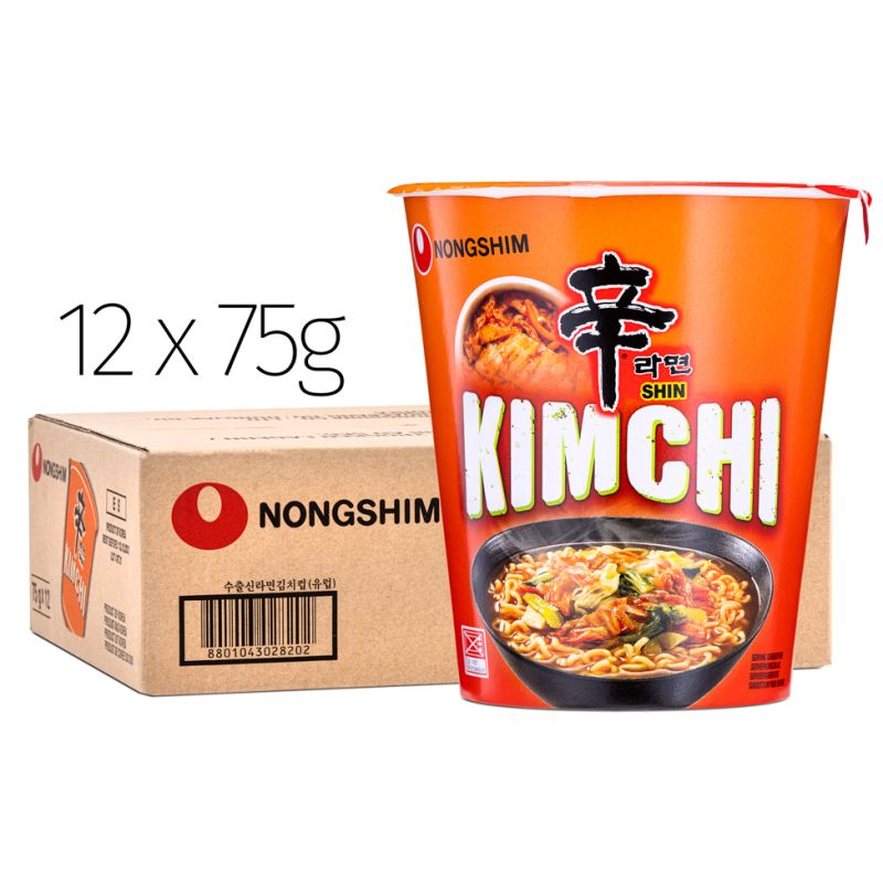Click Here To Enlarge This Photo Of Nong Shim Shin Kimchi Ramyun Cup Noodle &lpar;75g x 12 &rpar;