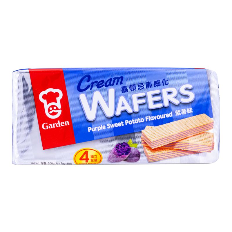 Click Here To Enlarge This Photo Of GARDEN Cream Wafers &lpar;Purple Sweet Potato Flavour&rpar; 嘉頓 忌廉威化 &lpar;紫薯味&rpar;
