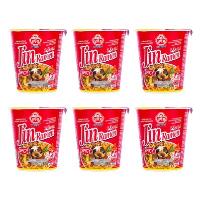 Ottogi Jin Ramen Cup &lpar;Spicy&rpar; - 6 Cups