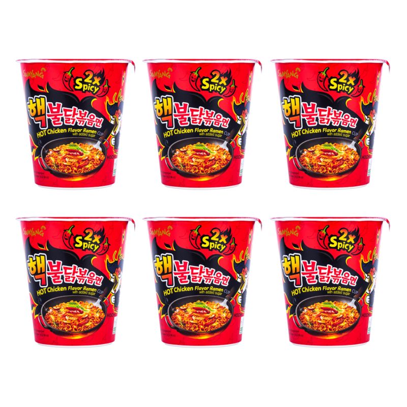 Click Here To Enlarge This Photo Of Samyang Hot Chicken Flavour Ramen Cup &lpar;2 x Spicy &rpar; - 6 Cups