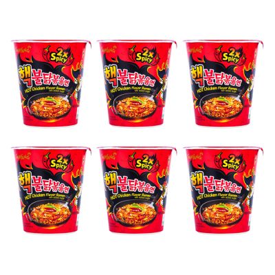Samyang Hot Chicken Flavour Ramen Cup &lpar;2 x Spicy &rpar; - 6 Cups
