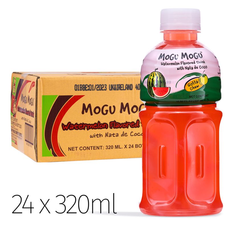 Click Here To Enlarge This Photo Of Mogu Mogu Watermelon Flavored Drink With Nata De Coco &lpar;320ml x 24 bottles&rpar;