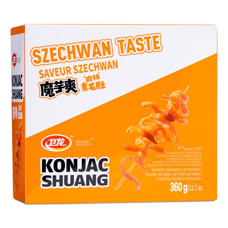 Click Here To Enlarge This Photo Of Weilong Konjac Shuang Ma La Spicy Box &lpar;20pcs&rpar; 衛龍魔芋爽 麻辣辣素毛肚 20pcs