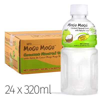 Mogu Mogu Coconut Flavored Drink With Nata De Coco &lpar;320ml x 24 Bottles&rpar;