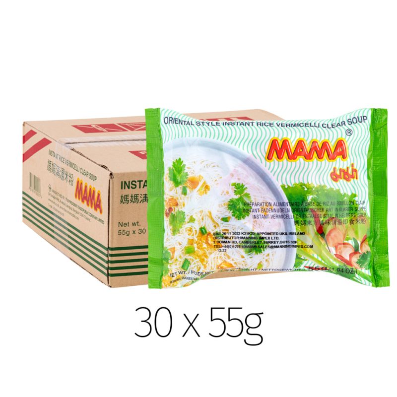 Click Here To Enlarge This Photo Of Mama Instant Rice Vermicelli Clear Soup Box &lpar;30Pcs&rpar; 媽媽 東方風味清湯即食米粉 30pcs