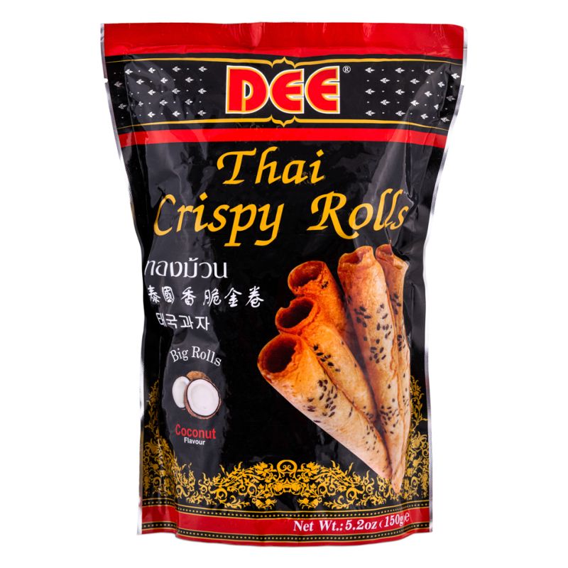 Click Here To Enlarge This Photo Of Dee Thai Crispy Rolls - Coconut Flavour 泰國香脆金卷 椰子味