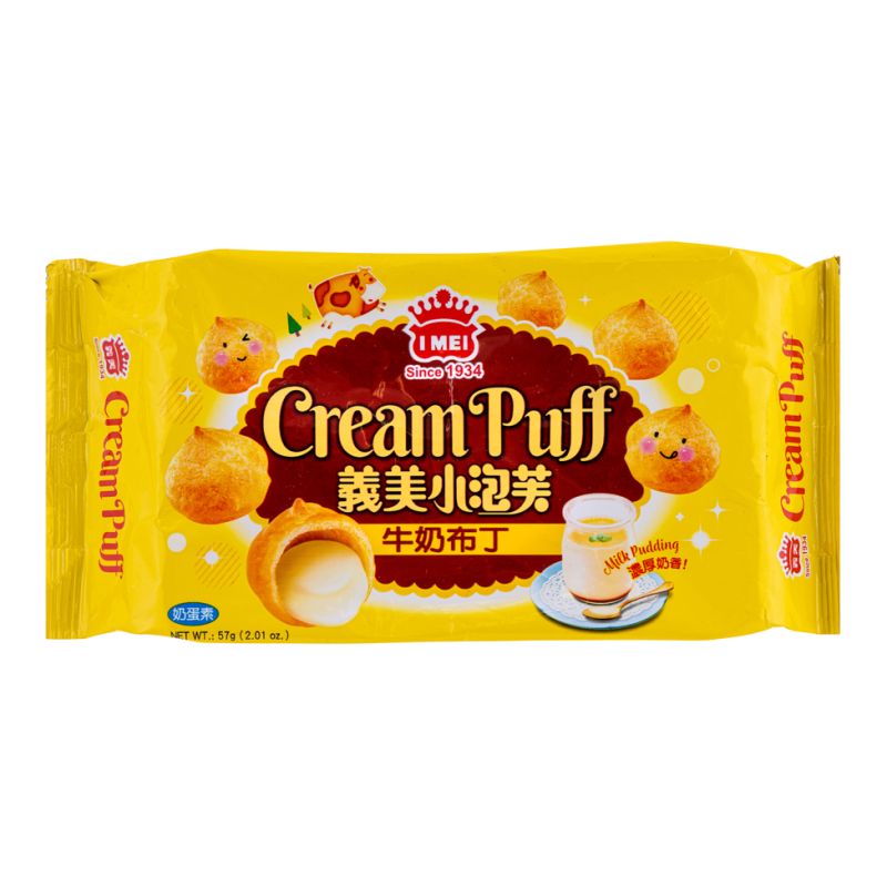 Click Here To Enlarge This Photo Of I Mei Cream Puff -  Milk Pudding 義美  牛奶布丁小泡芙
