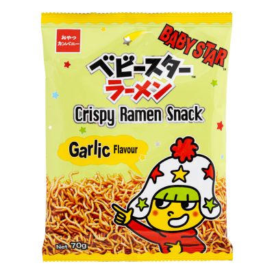 Baby Star Crispy Ramen Snack - Garlic Flavour 