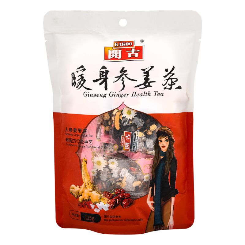 Click Here To Enlarge This Photo Of Kakoo Ginseng Ginger Health Tea - Ginseng Ginger Dates Tea 開古 暖身參姜茶 人參姜棗茶