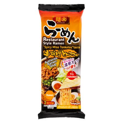 Menraku Restaurant Style Ramen - Spicy Miso Tonkotsu Taste