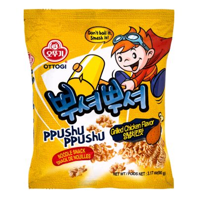 Ottogi Ppushu Ppushu Noodle Snack &lpar;Grilled Chicken Flavour&rpar; 뿌셔뿌셔 양념치킨맛